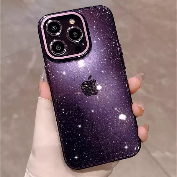 Case Escarcha Morado Iphone14pro