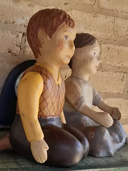 Figuras Españolas Talladas En Madera 1940
