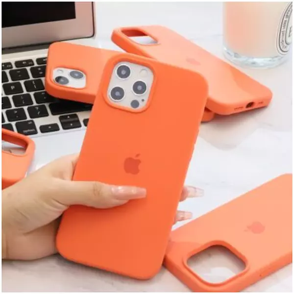 Silicone Case Naranja Iphone14plus