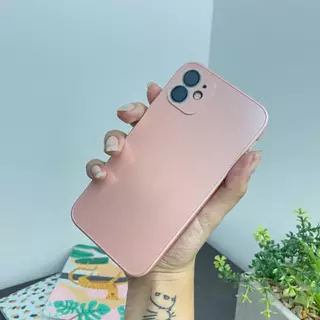 Case Glass Rosado Protector Cámaras Iphone13pro+