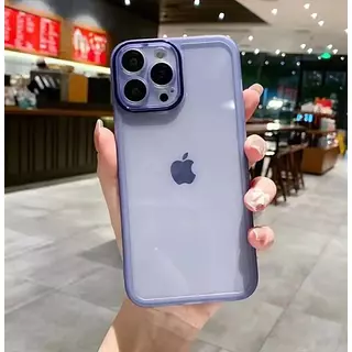 Case Translucido Azul Protector Cámaras Iphone13pro+