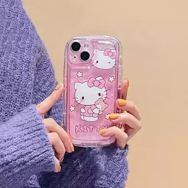 Case Protector Cámara Happy Kitty Iphone13pro+