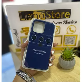 Silicon Case Azul Protector Cámara Iphone13pro+