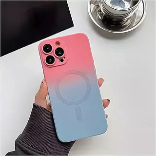 Case Magsafe Rosado-Gris Protector Cámaras Iphone13