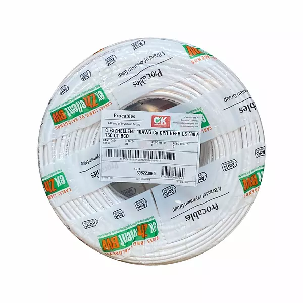 Cable #10 Awg Exzhellent Procables Bw X 100mt