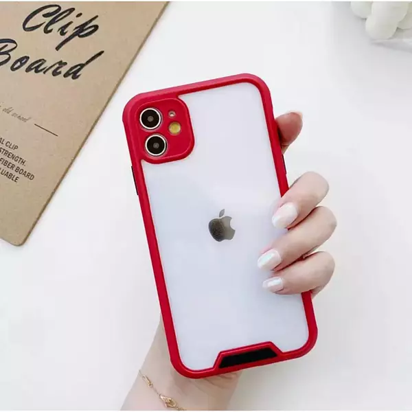 Case Protector Camara Rojo Iphone12pro+