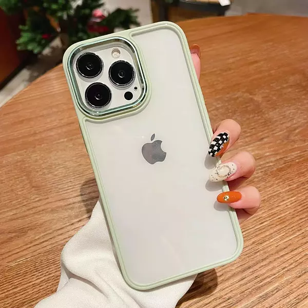 Case De Lujo Borde Verde Iphone12pro+