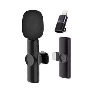 Klack K8 Micrófono Inalámbrico con Reducción de Ruido Compatible con iPhone  y USB-C 20m, PcComponen