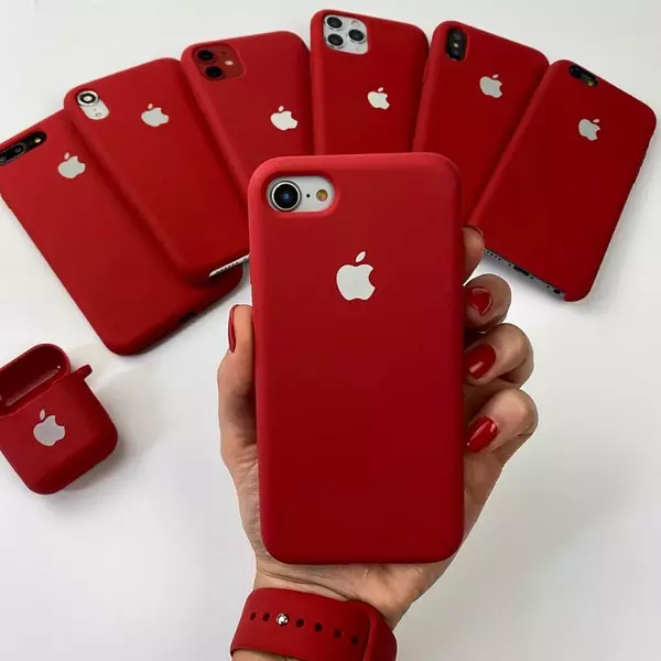 Silicon Case Rojo Iphone 12pro+