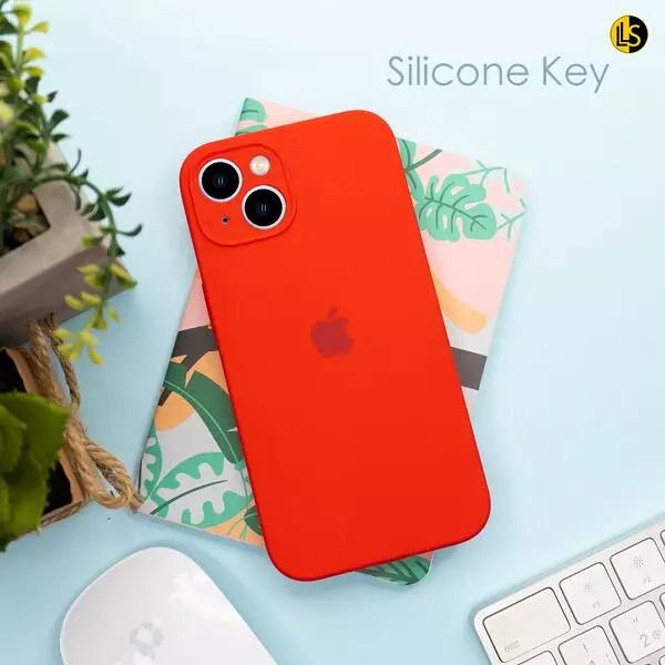 Silicon Case Rojo Prot Cámaras Iphone13pro