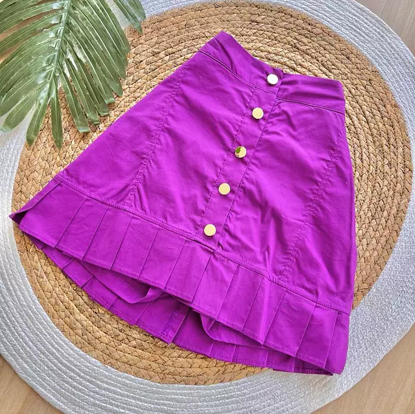 Falda Short Corta Violeta