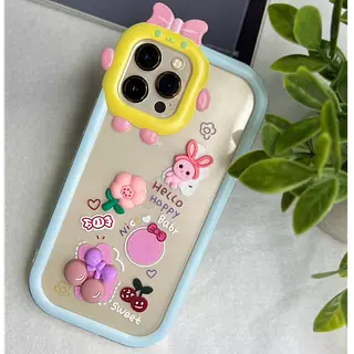 Case Diseño Borde Azul Iphone12