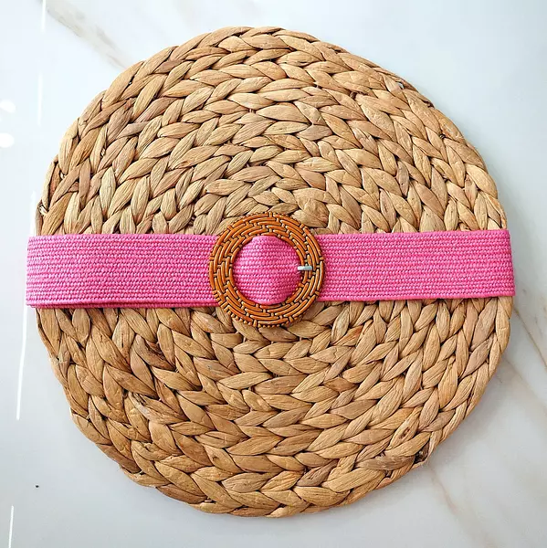 Cinturón Fucsia Circular