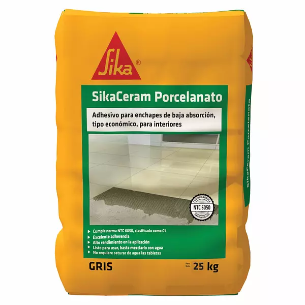 Sikaceram Porcelanato Gris 25kg