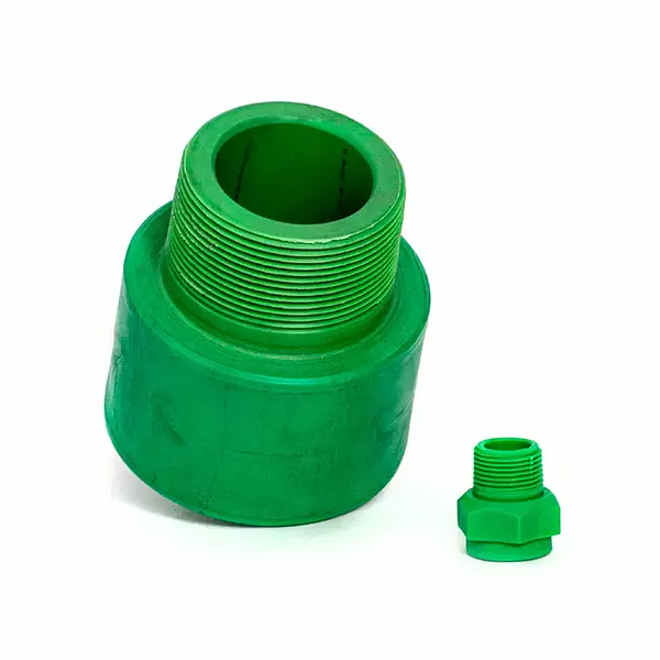 Adaptador Conduit Verde Macho 1"