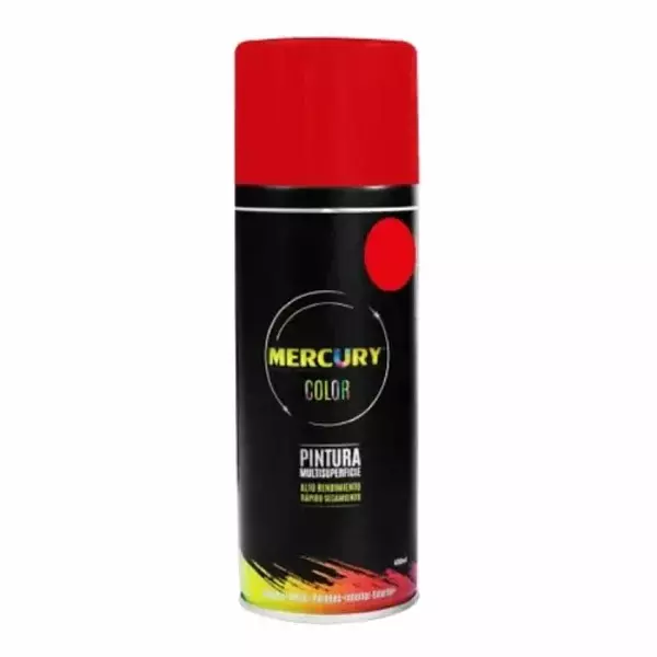 Pintura En Aerosol Mercury Anticorrosivo Rojo 400 Ml