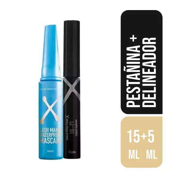 Pestañina Lash Maker Negra + Delineador