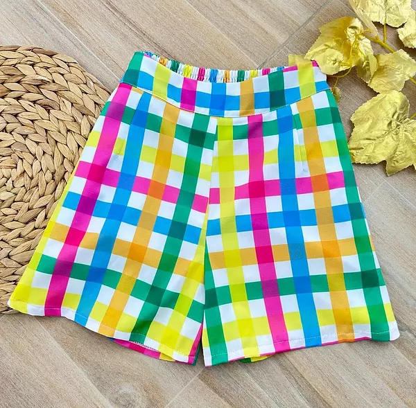 Short Cuadros Arcoiris