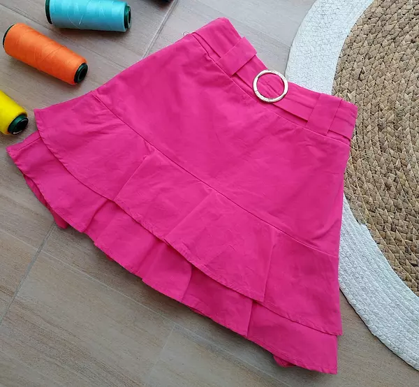 Falda Corta Fucsia