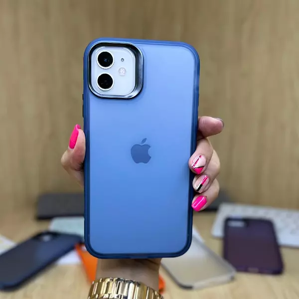 Case Azul Mate Iphone15pro+