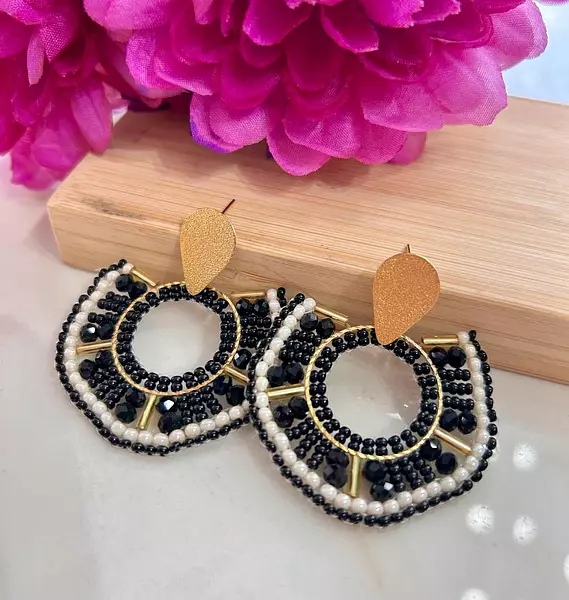 Aretes Negro-Blanco