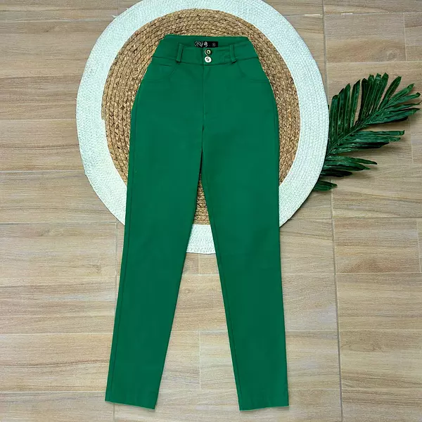 Pantalón Verde Tiro Alto