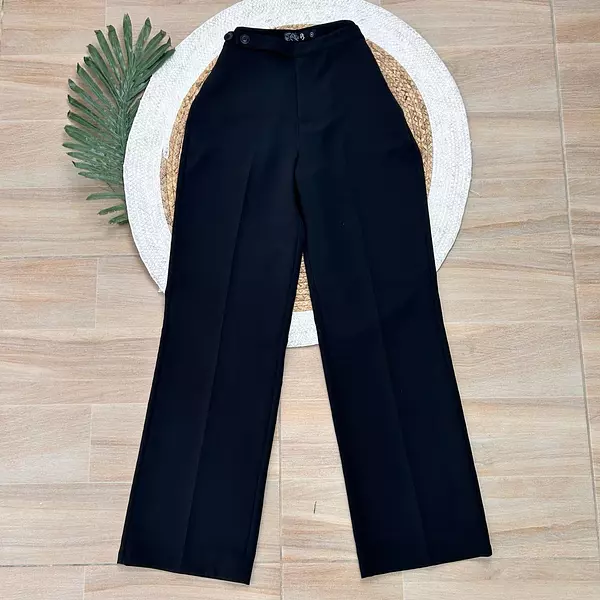 Pantalón Tela Negro