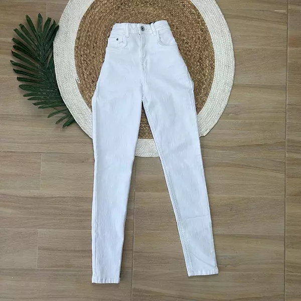 Pantalón Jean Blanco Básico