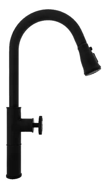 Llave Lavaplatos Monocontrol Extra Negra