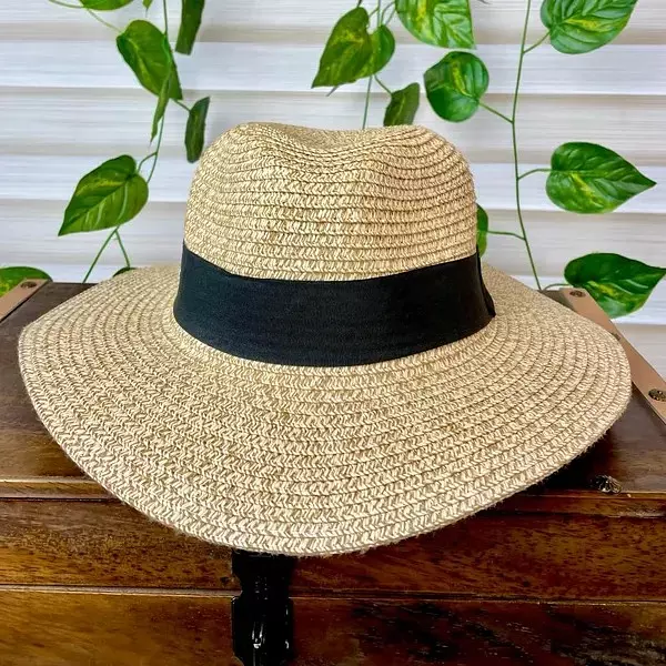 Sombrero Beige-Negro