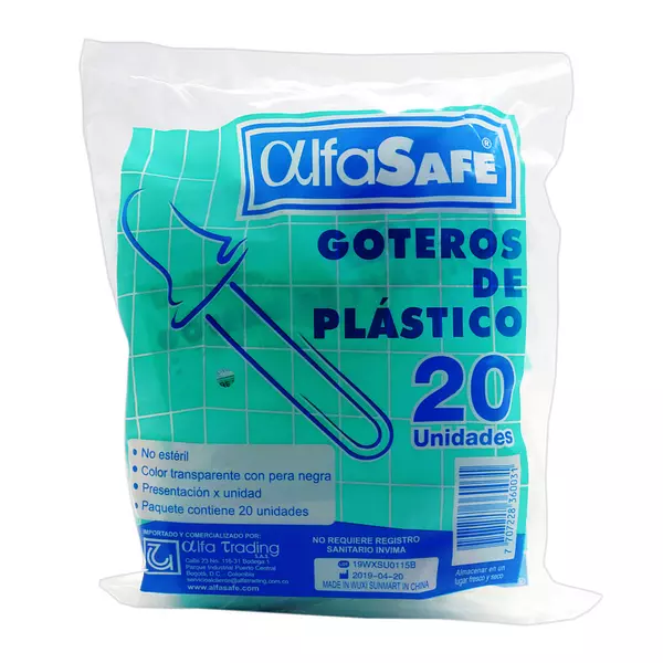 Gotero Plastico Bolsa