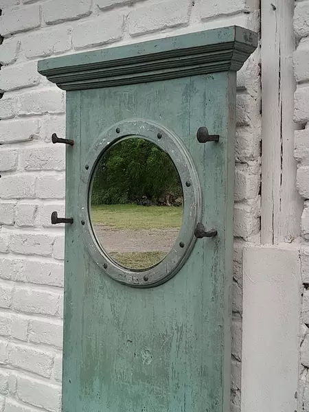 Recibidor Espejo Redondo - Colombia 1980