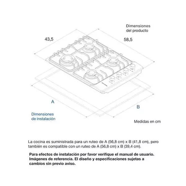 Estufa Challenger De Empotrar Sp 5040