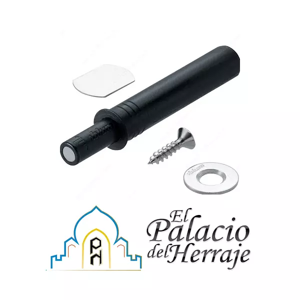 Dispositivo Push Tip-On Para Puertas Version Corta Negro Tierra - Blum