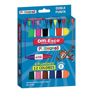 Plumon Offiesco Jumbo Bicolor*6