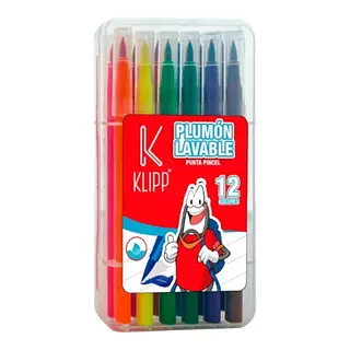 Plumon Klipp Punta Pincel*12und