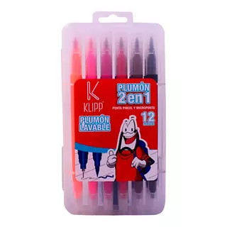 Plumon Klipp Punta Pincel 12*24