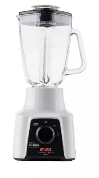 Licuadora Imusa Powermix Glass Vaso Vidrio Blanca