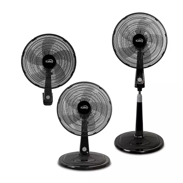 Ventilador Kalley 3 En 1 Negro