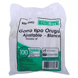 Gorro Tipo Oruga Blanco