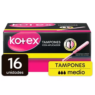 Tampones Kotex Medio Con Aplicador