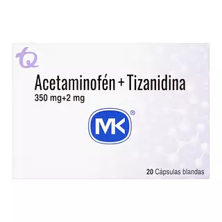 Acetaminofén + Tizanidina
