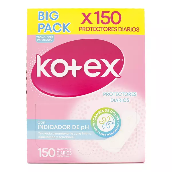 Protectores Kotex Indicador De Ph