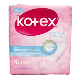 Protectores Kotex Indicador De Ph