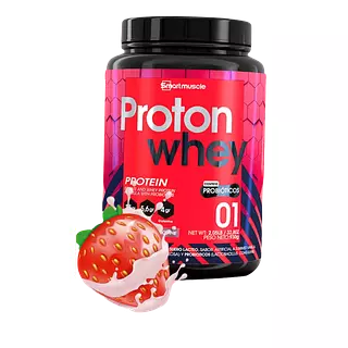 Proton Whey 2lb Fresa Smartmuscle Proteina Limpia