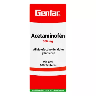 Acetaminofen 500 Mg