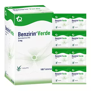 Benzirin Verde Pastillas
