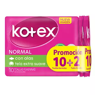 Toalla Kotex Normal Tela