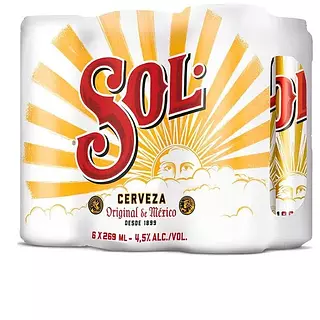 Cerveza Sol Sixpack
