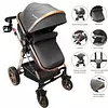 Coche Moisés Milano Maxibaby Gris